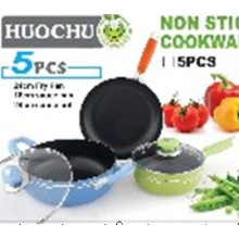 5PC Aluminum Non-Stick Cookware Set